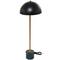 Black Metal Umbrella Style Desk Lamp with Marble Base 10" x 10" x 28"